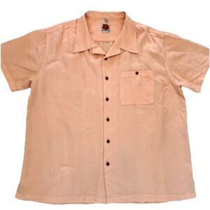 Banana Split USA Hawaiian BUTTON DOWN Shirt Men's XL Tropical Fish Nautical